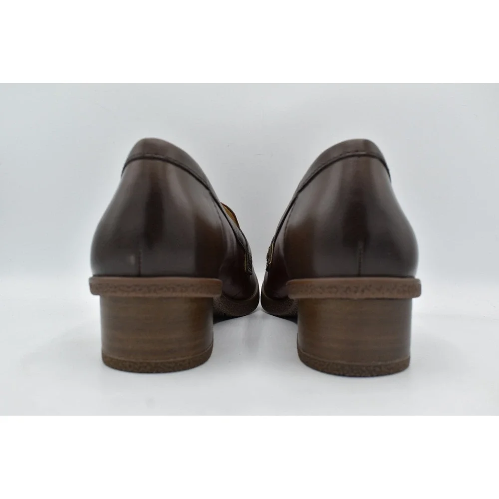 Dansko EU 39 Danica Burnished Plum Chocolate Leather Waterproof Loafers Shoes